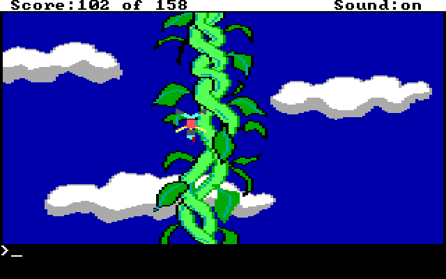 Graham falls off the beanstalk.